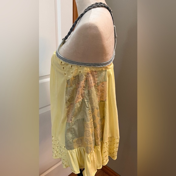 Free People Yellow Tunic Tank Top - Picture 4 of 6
